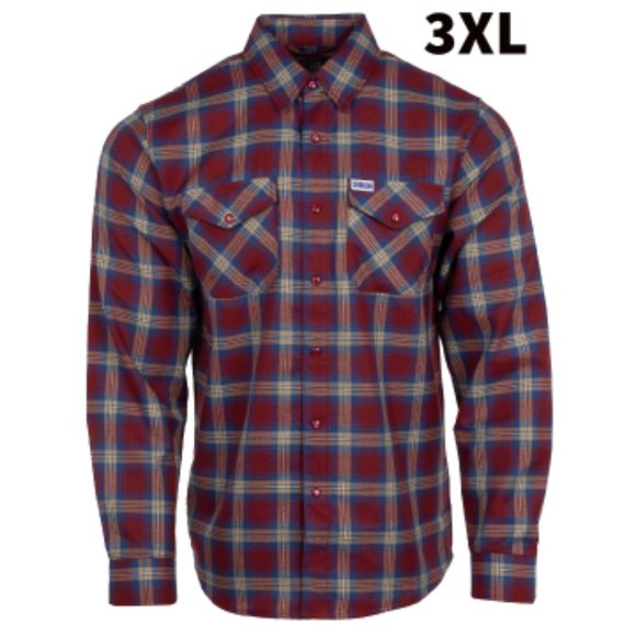 DIXXON Flannel Men's OLD PORT Flannel Shirt 3XL - Picture 1 of 11